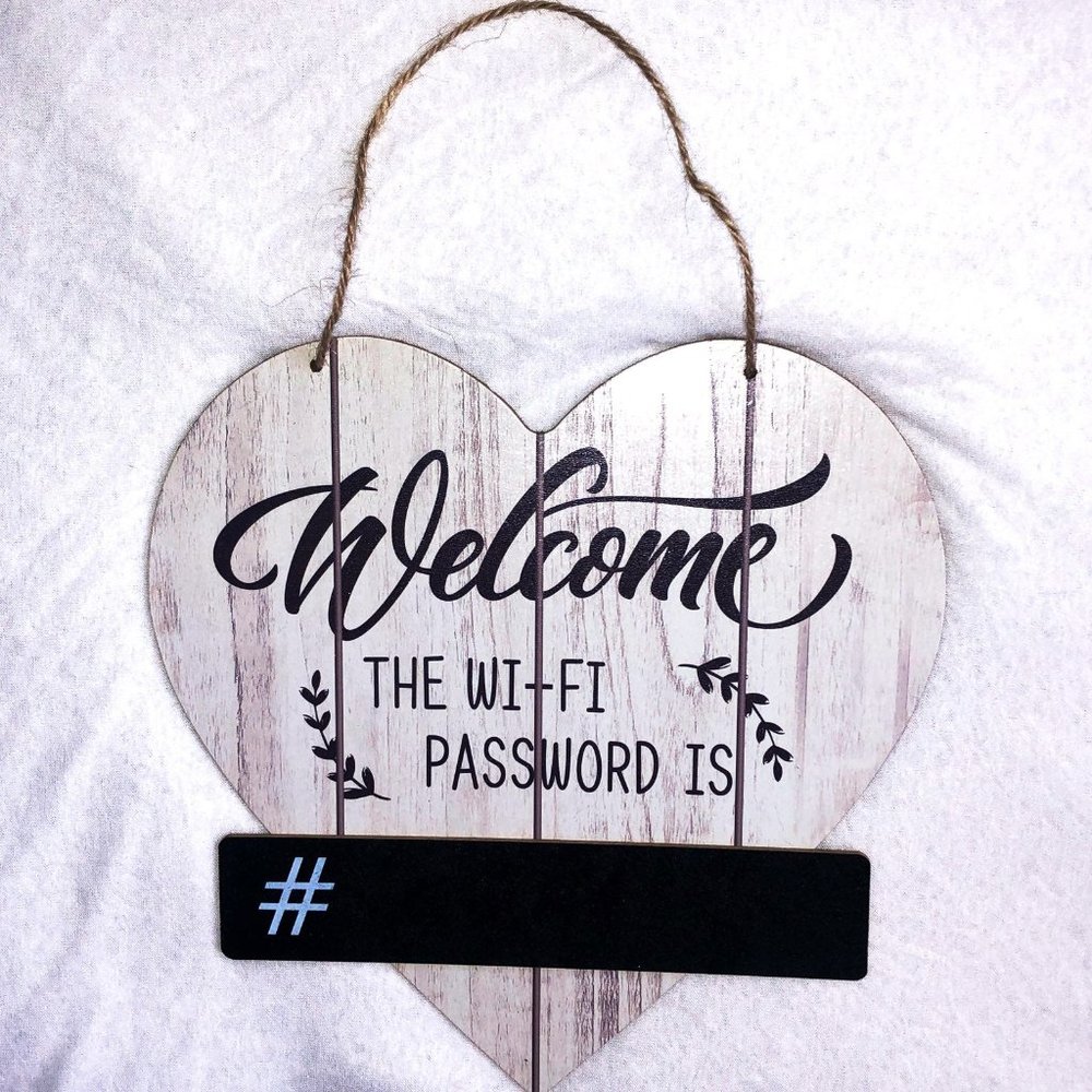 💕✨MAKE AN OFFER 🏷️ Welcome Wifi Sign
